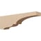 Ekena Millwork 6"W x 36"D x 12"H Thin Asheboro Rough Cedar Woodgrain TimberThane Corbel, Primed Tan CORUR06X36X12ASHRCPR - alternate 1
